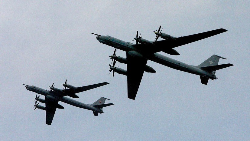 Самолёты Ту-142 Тихоокеанского флота провели учения по поиску подводных лодок