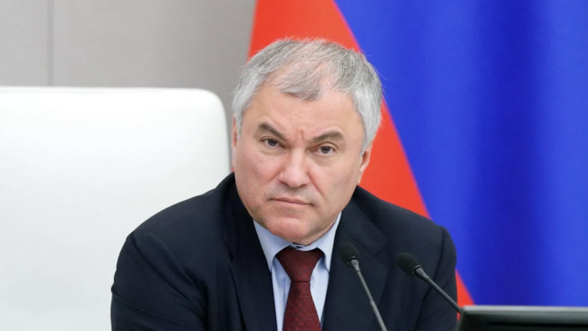 Володин провёл встречу с Набиуллиной