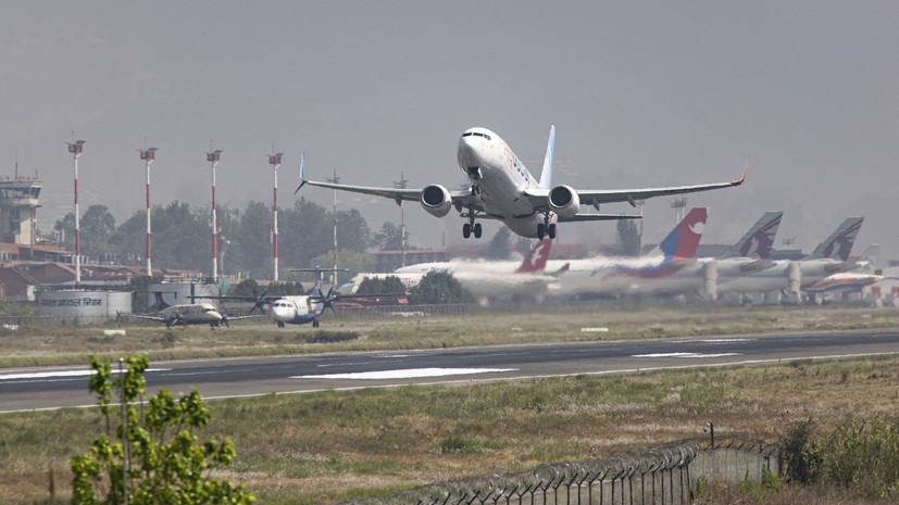 Самолёт flydubai продолжает рейс из Непала в ОАЭ в обычном режиме