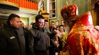 Благодатный огонь из Иерусалима доставили в Луганскую Народную Республику