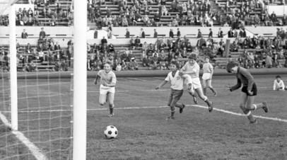 Воспитанники ДЮСШ Олимпийского резерва по футболу имени Льва Яшина «Динамо» в 1977 году