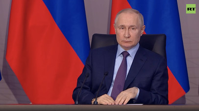 Путин принимает участие в презентации организаций в области беспилотных авиасистем