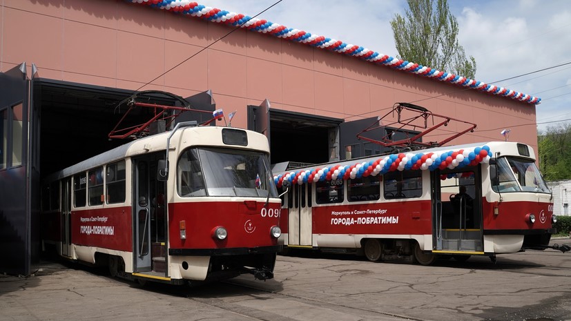 В Мариуполе запустили восстановленное после боёв движение трамваев