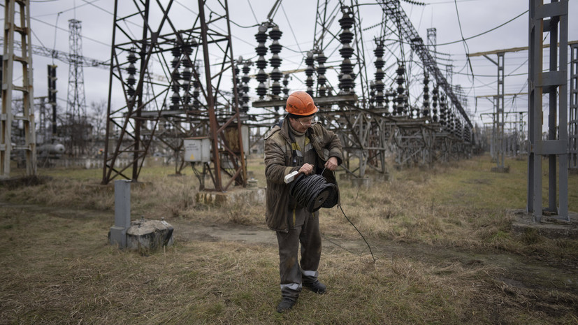 Линия электросети повреждена в Днепропетровской области