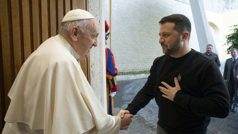 В Ватикане подтвердили, что Зеленский провёл встречу с Папой Римским