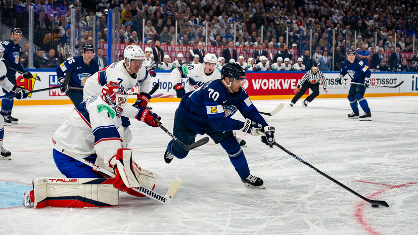 Финляндия обыграла Германию в матче чемпионата мира по хоккею