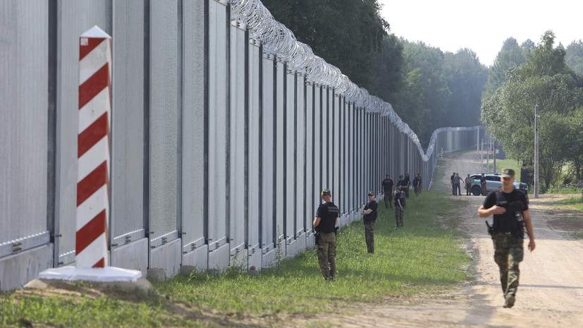 Погранстража Польши: нелегалы забросали палками пограничников на границе с Белоруссией