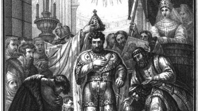 Венчание на царство князя Владимира Мономаха, рисунок Бориса Чорикова, 1836 год