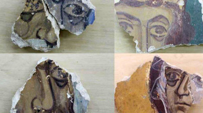 Фрагменты древних фресок Георгиевского собора