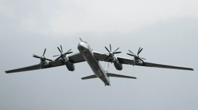 Два ракетоносца Ту-95МС провели плановый полёт над нейтральными водами Чукотского моря