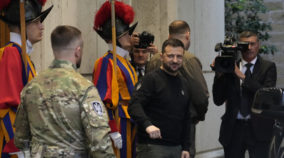 Возле Колизея прошла акция против визита главы киевского режима Зеленского в Италию