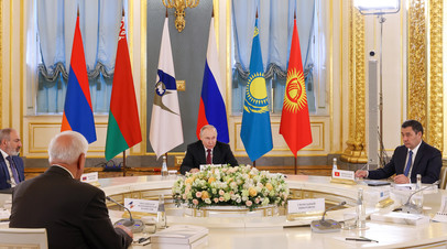 Путин выразил уверенность в наращивании сотрудничества Узбекистана и Таджикистана с ЕАЭС