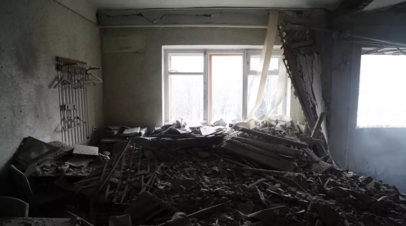 Мэр: в Донецке украинский снаряд попал в квартиру многоэтажного дома