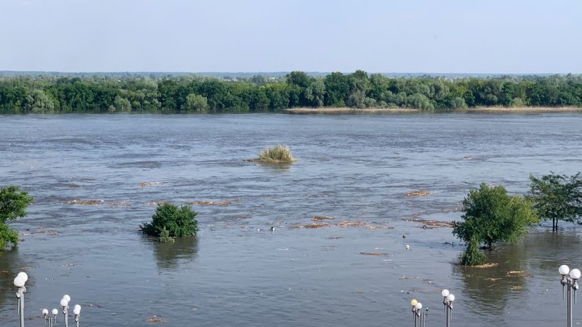 Более 1,3 тыс. домов на подконтрольной Киеву части Херсонской области оказались под водой