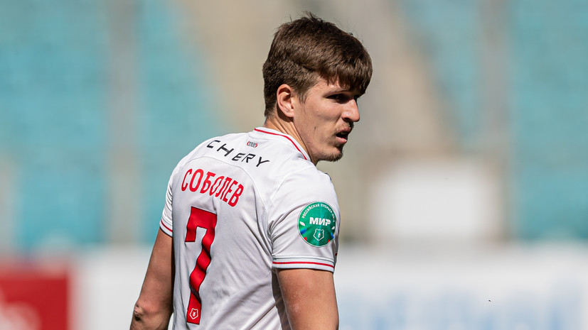 В «Спартаке» сообщили, что дисквалификацию Соболева в РПЛ сократили с четырёх до трёх матчей