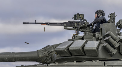 Пулемёт «Корд» на танке Т-72Б3