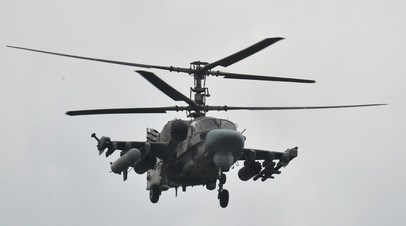 Ударный вертолет Ка-52 группировки 