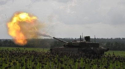 Танк Т-90М «Прорыв» на передовой