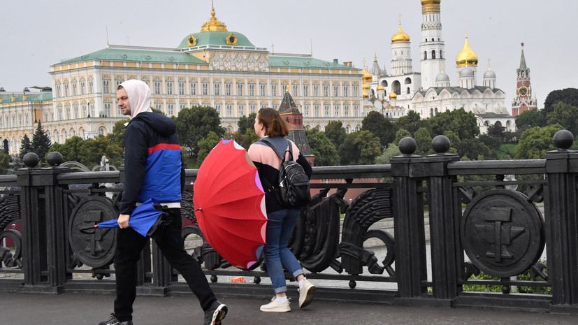 «Жёлтый» уровень погодной опасности объявлен в Московском регионе из-за грозы и ветра