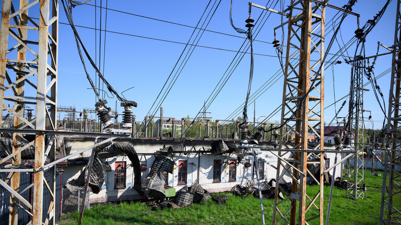 На Украине сообщили о повреждении сети облэнерго во Львовской области