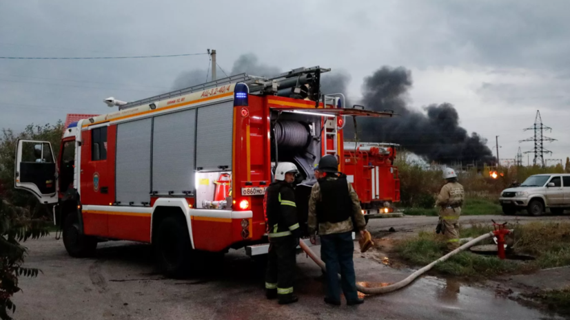 На складе пиломатериалов в Норильске произошёл пожар