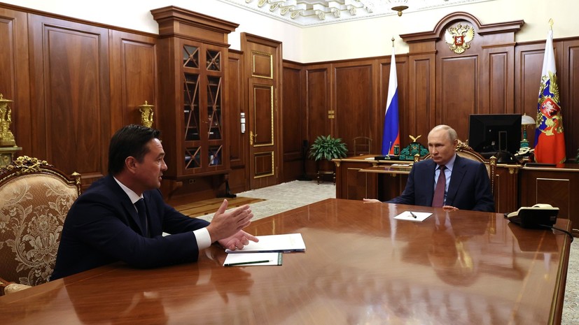 Воробьёв доложил Путину о сбитых силами ПВО двух БПЛА в Подмосковье