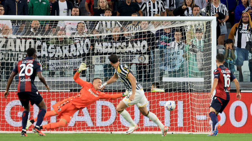 Гол Влаховича спас «Ювентус» от поражения в матче Серии А с «Болоньей»