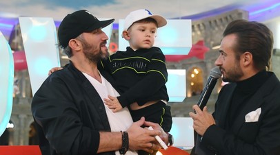 Александр Овечкин с сыном Сергеем