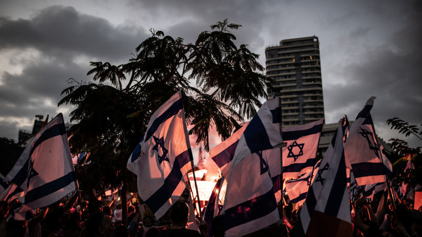 Нетаньяху проинформировали о стрельбе в ходе демонстрации в Тель-Авиве