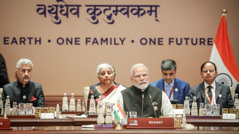 Моди использовал табличку «Бхарат» во время выступления на сессии G20