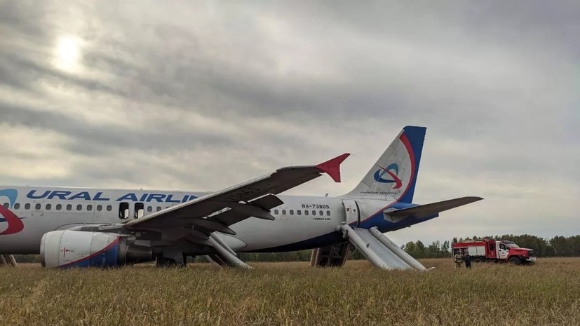 «Уральские авиалинии»: профессионализм экипажа позволил посадить Airbus A320