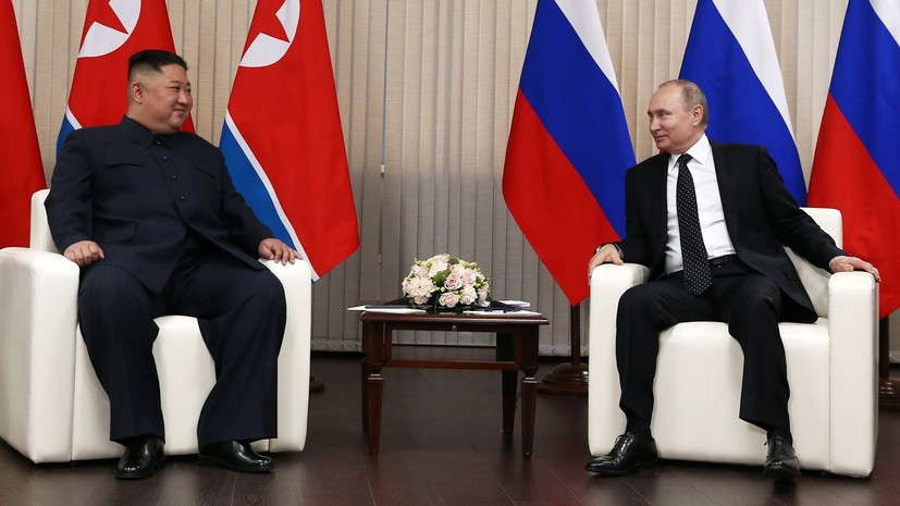 Начались переговоры Путина и Ким Чен Ына с участием делегаций