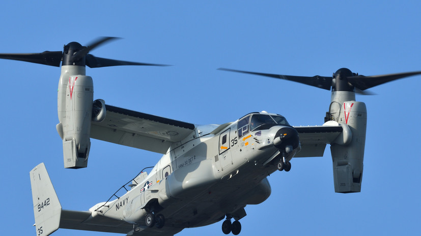 NHK: конвертоплан США Osprey совершил аварийную посадку в Японии