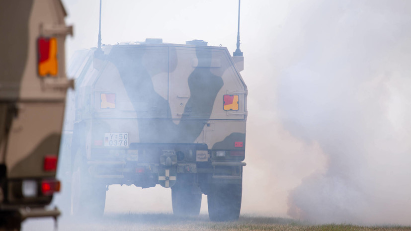В Румынии произошло ДТП с участием бронетранспортёра НАТО