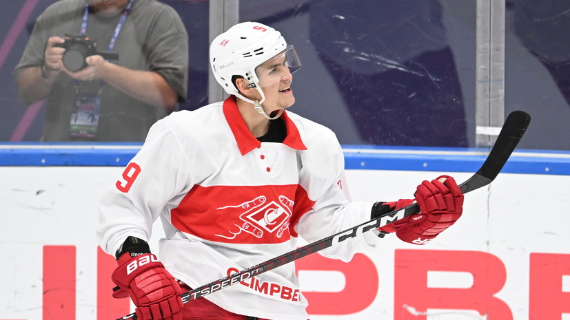 Дубль Цыплакова помог «Спартаку» обыграть «Северсталь» в КХЛ