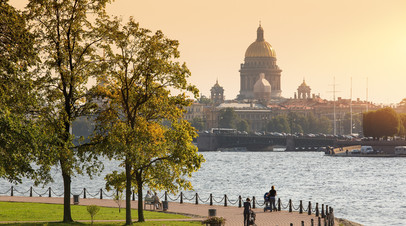 В Петербурге объявлен жёлтый уровень погодной опасности из-за дождя и ветра