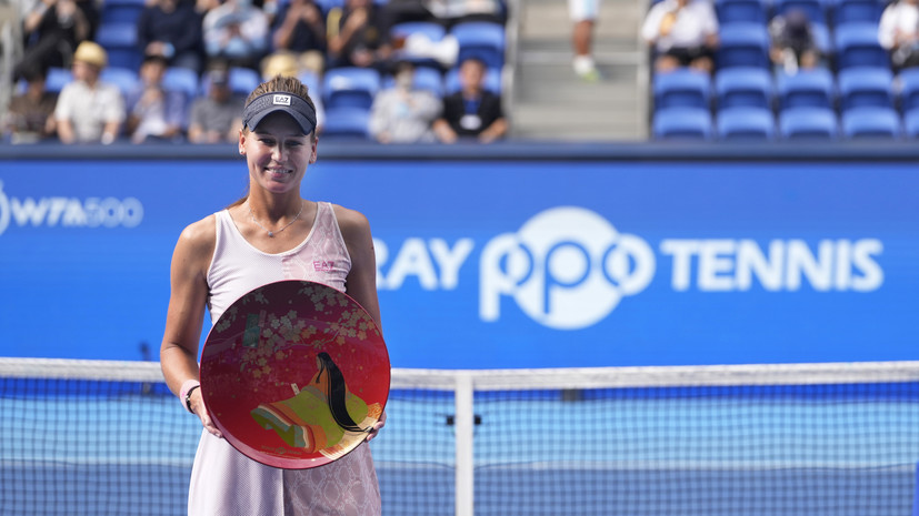 Кудерметова — о победе на турнире в Токио: мне приходилось нелегко на пути к финалу