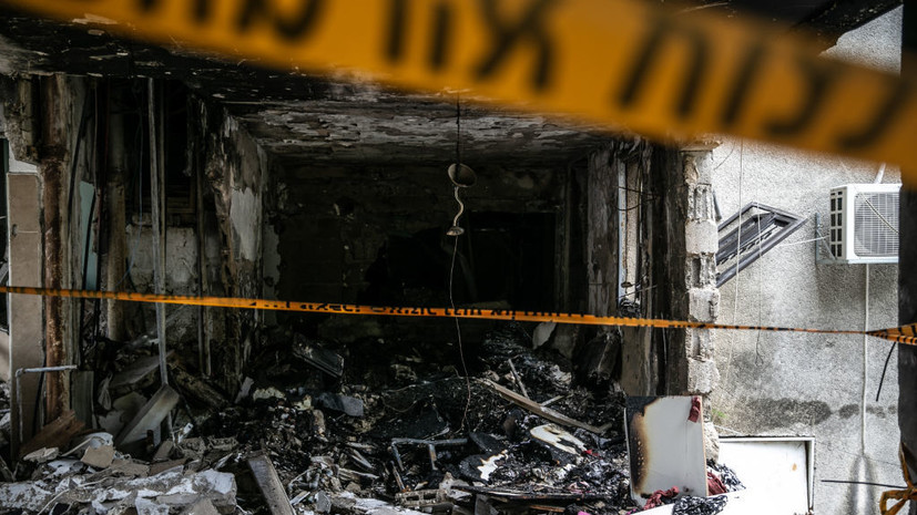 Haaretz: ракета попала в отель на побережье израильского Ашкелона