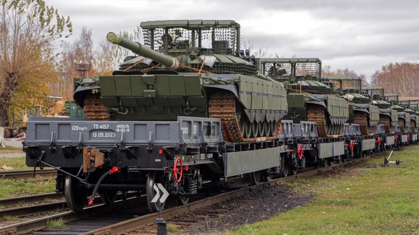 «Уралвагонзавод»: Минобороны России получило партию танков Т-90М и Т-72Б3М