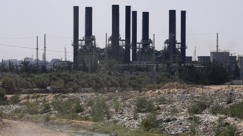 Al Hadath: топливо электростанции в секторе Газа закончится через 10—12 часов