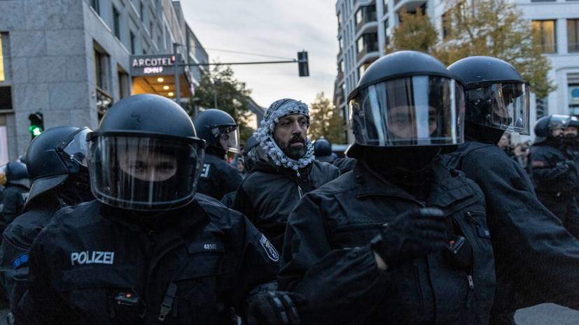 В ходе антиизраильских акций в Берлине пострадали 65 полицейских