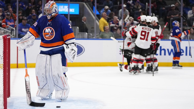 33 сейва Сорокина не помогли «Айлендерс» уйти от поражения в матче с «Нью-Джерси» в НХЛ