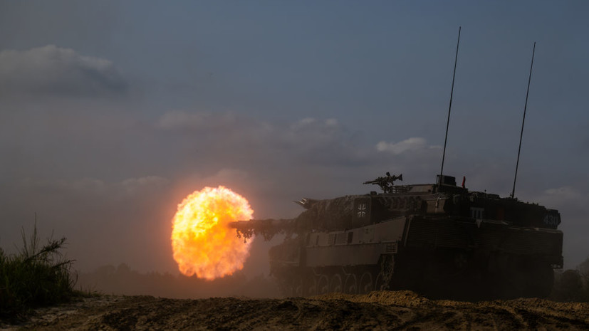 ВС России уничтожили танк Leopard на Донецком направлении