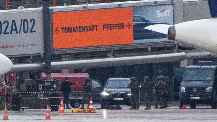 Терминалы аэропорта Гамбурга открыли после инцидента с вооружённым мужчиной