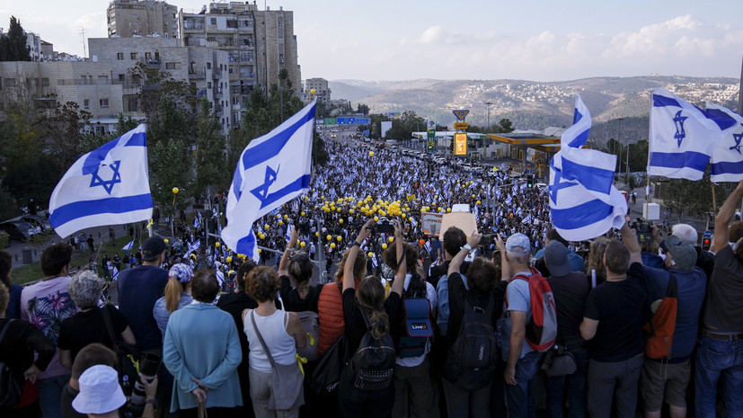 Times of Israel: родственники заложников ХАМАС протестовали у офиса Нетаньяху