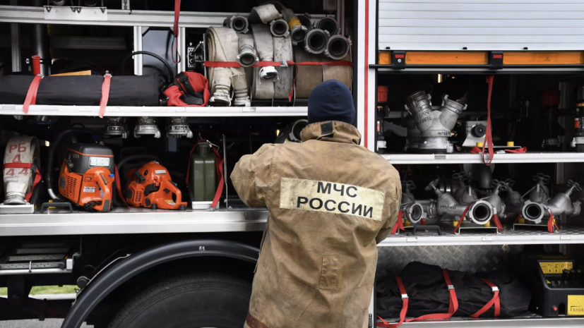 На Сахалине на территории горнолыжного курорта «Горный воздух» произошёл пожар