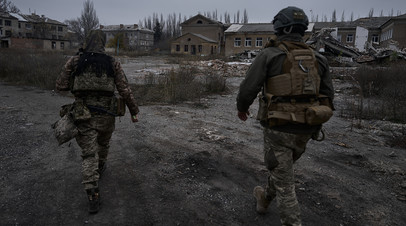 Украинские военные в зоне СВО