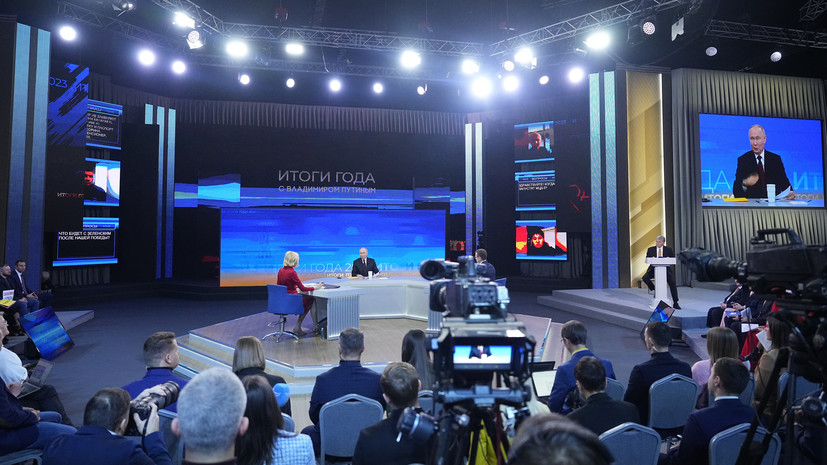 «Мир будет тогда, когда мы достигнем своих целей»: Путин ответил на вопросы журналистов и российских граждан