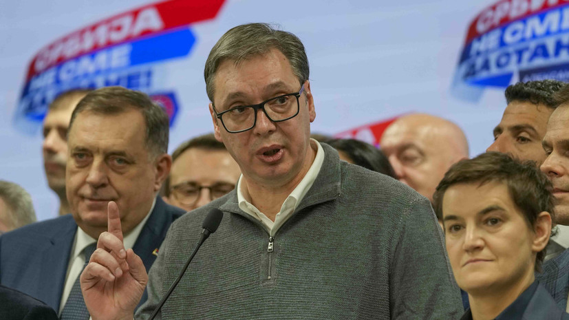 Вучич объявил об абсолютной победе правящей партии на выборах в Сербии