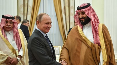 Владимир Путин и Мухаммед бен Сальман Аль Сауд